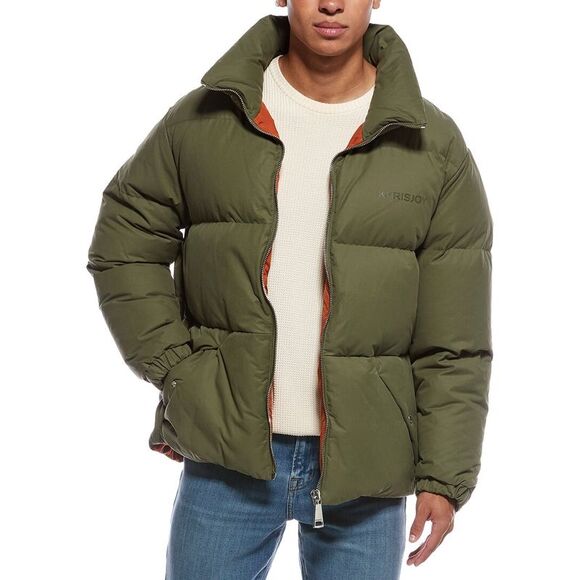 Khrisjoy MensOversized Bomber Jacket Green